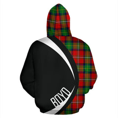 Boyd Modern Tartan Crest Hoodie - Circle Style