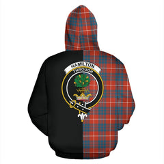 Hamilton Ancient Tartan Crest Zipper Hoodie - Half Of Me Style