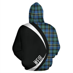 Weir Ancient Tartan Crest Zipper Hoodie - Circle Style