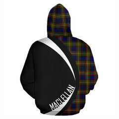 MacLellan Modern Tartan Crest Hoodie - Circle Style