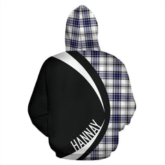 Hannay Modern Tartan Crest Zipper Hoodie - Circle Style