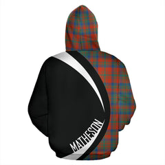 Matheson Ancient Tartan Crest Zipper Hoodie - Circle Style