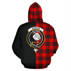 Wemyss Modern Tartan Crest Zipper Hoodie - Half Of Me Style