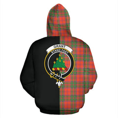 Grant Ancient Tartan Crest Zipper Hoodie - Half Of Me Style