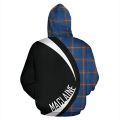 MacLaine of Loch Buie Hunting Ancient Tartan Crest Zipper Hoodie - Circle Style