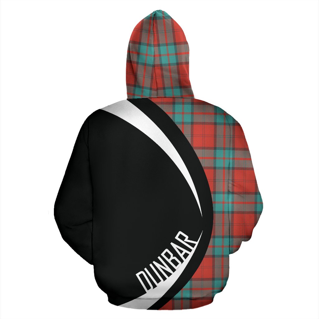 Dunbar Ancient Tartan Crest Zipper Hoodie - Circle Style