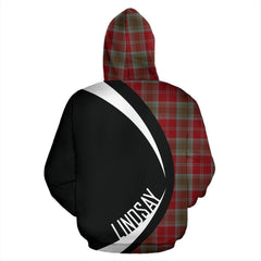 Lindsay Weathered Tartan Crest Zipper Hoodie - Circle Style