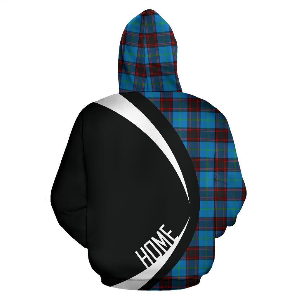 Home Ancient Tartan Crest Zipper Hoodie - Circle Style