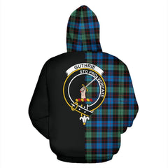 Guthrie Ancient Tartan Crest Zipper Hoodie - Half Of Me Style