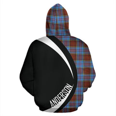 Anderson Modern Tartan Crest Zipper Hoodie - Circle Style