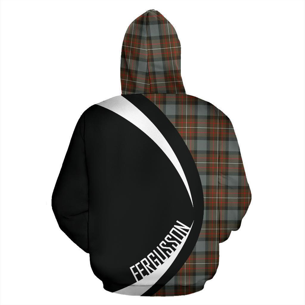 Fergusson Weathered Tartan Crest Hoodie - Circle Style