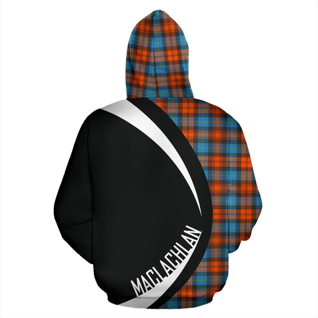 MacLachlan Ancient Tartan Crest Hoodie - Circle Style