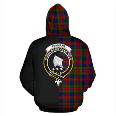 Tennant Tartan Crest Zipper Hoodie - Half Of Me Style