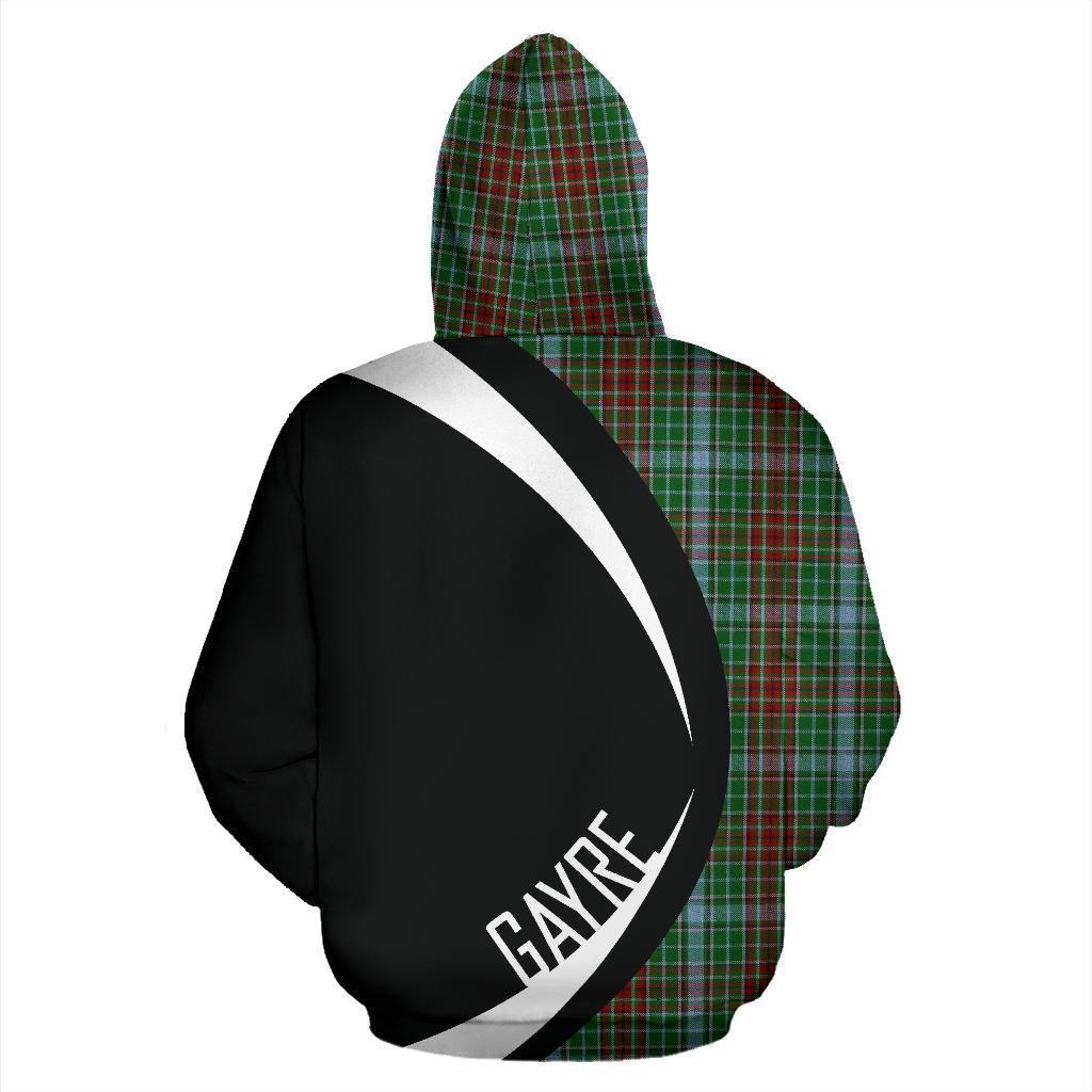 Gayre Tartan Crest Zipper Hoodie - Circle Style