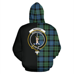 MacKay Ancient Tartan Crest Zipper Hoodie - Half Of Me Style