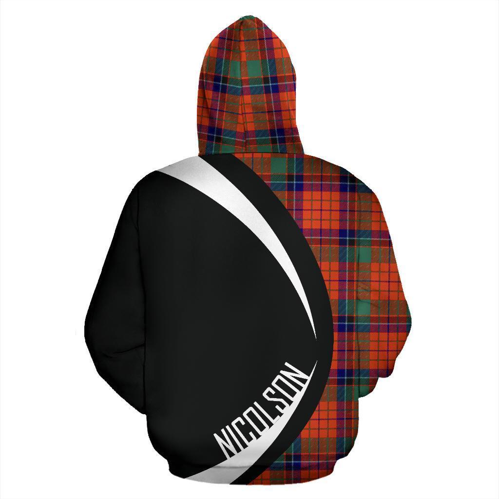 Nicolson Ancient Tartan Crest Hoodie - Circle Style