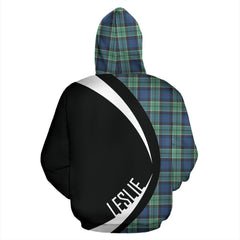 Leslie Hunting Ancient Tartan Crest Hoodie - Circle Style