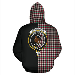 Borthwick Dress Ancient Tartan Crest Zipper Hoodie - Half Of Me Style