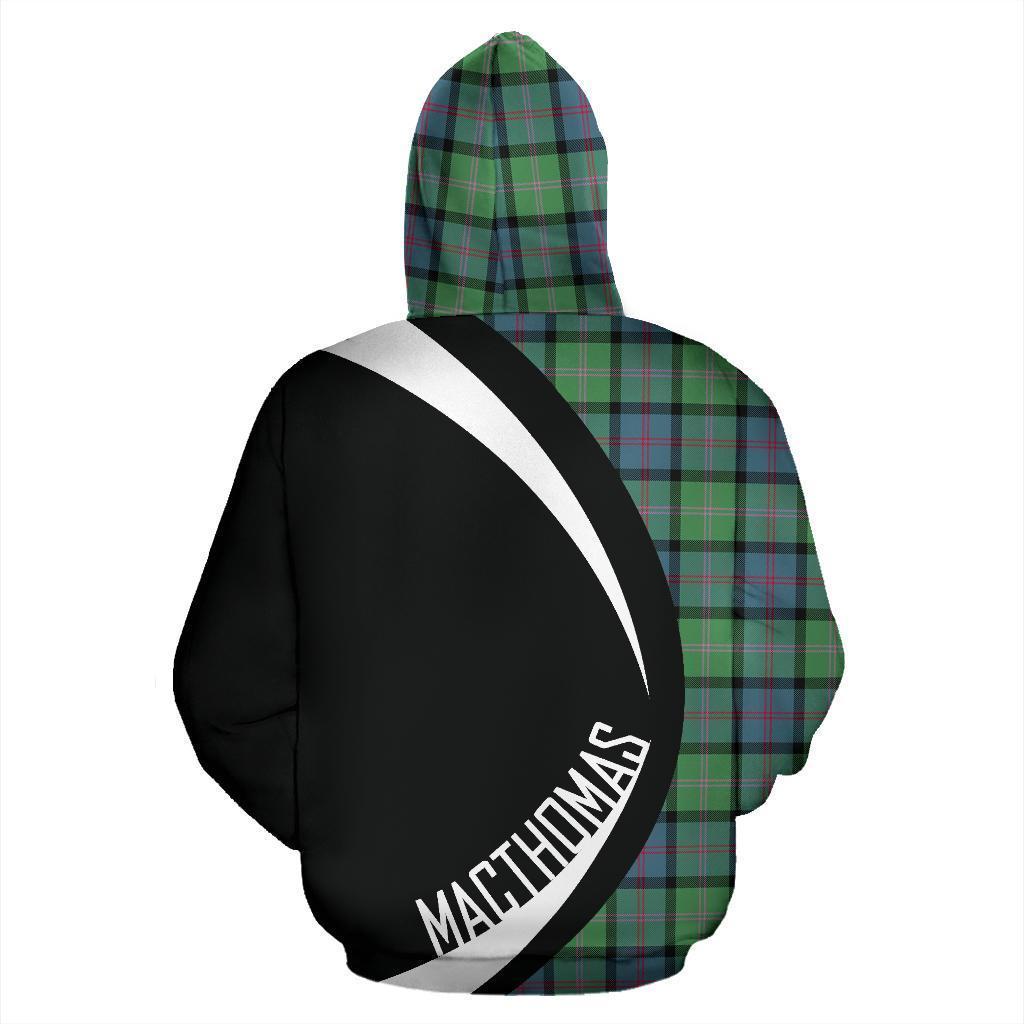 MacThomas Ancient Tartan Crest Zipper Hoodie - Circle Style