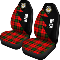 Kerr Tartan Crest Flash Style Car Seat Cover