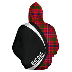 MacRae Modern Tartan Crests Zipper Hoodie - Circle Style