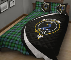 Arbuthnot Ancient Tartan Crest Circle Style Quilt Bed Set