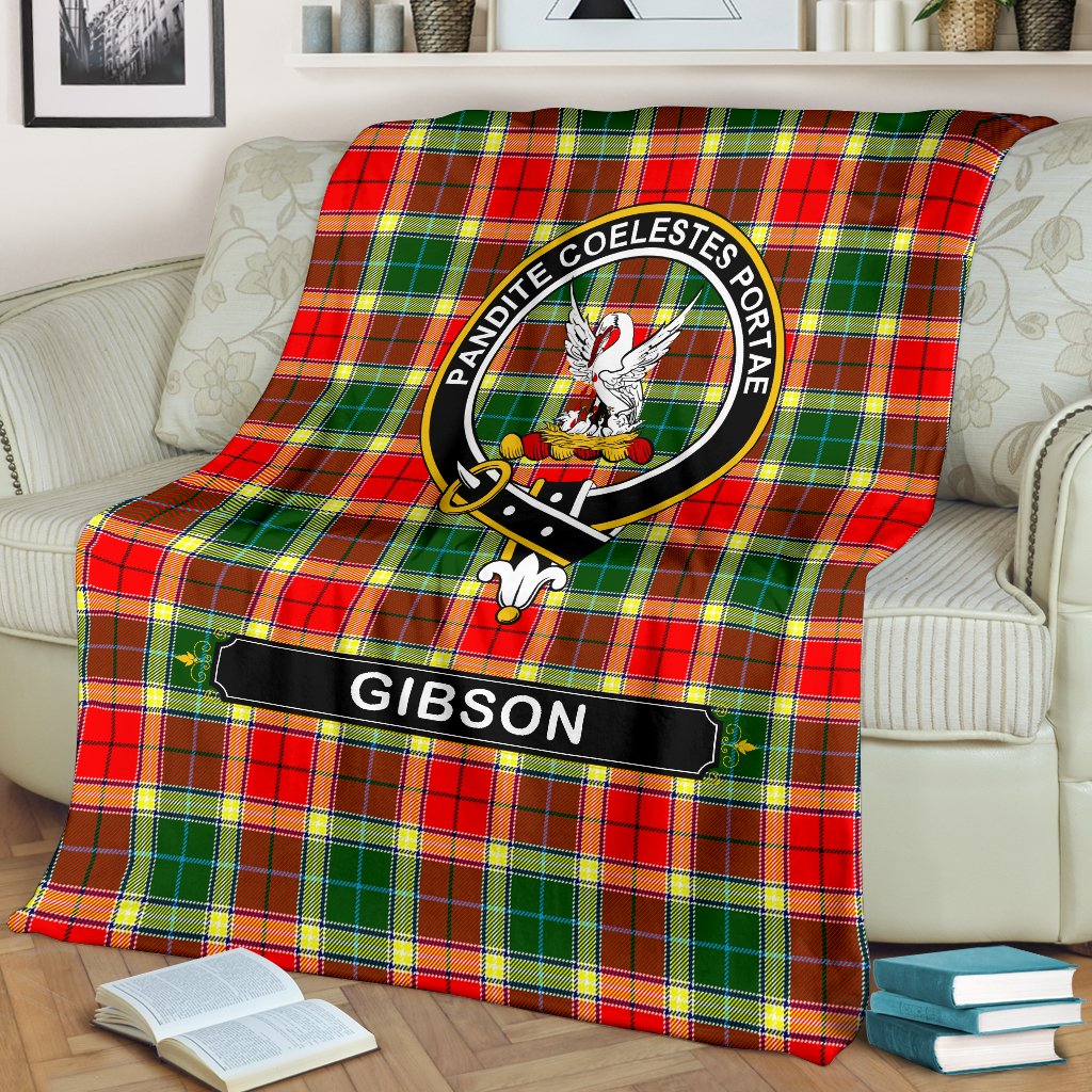 Gibson Family Tartan Crest Blankets