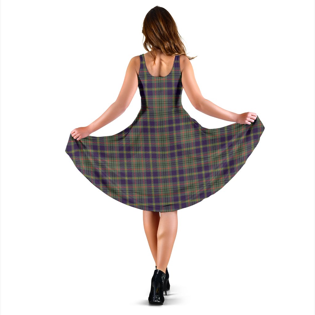 Taylor Weathered Tartan Midi Dress