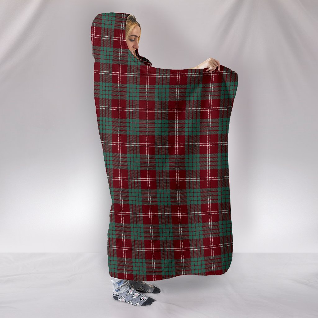 Crawford Modern Tartan Crest Hooded Blanket
