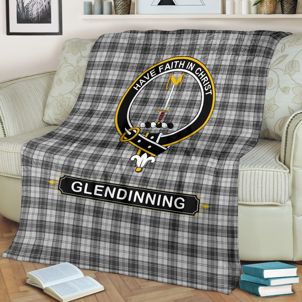 Glendinning Family Tartan Crest Blankets