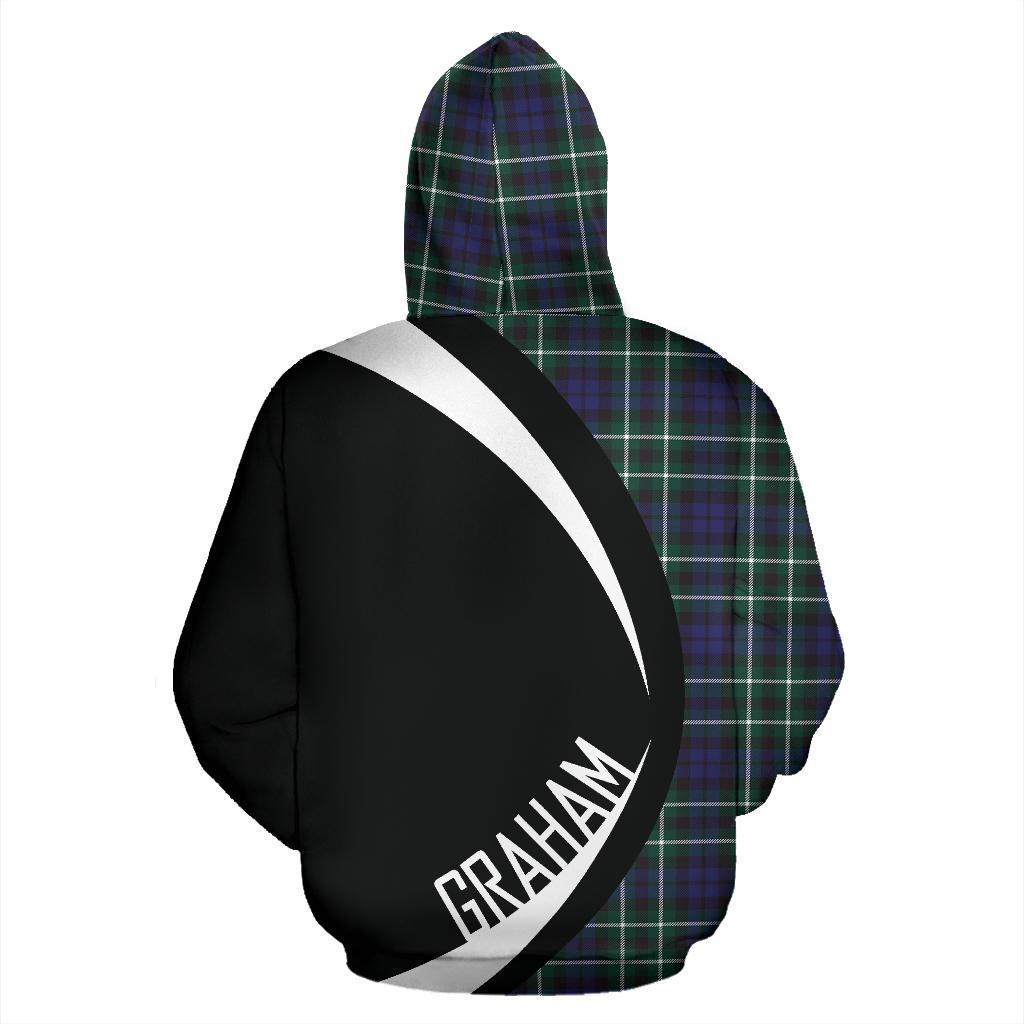 Graham of Montrose Modern Tartan Crest Zipper Hoodie - Circle Style