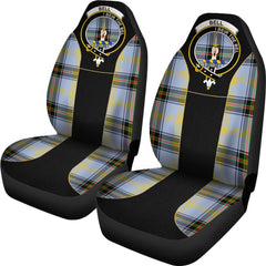 Bell of the Borders Tartan Crest Car Seat Cover - Special Version