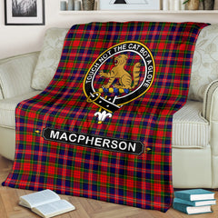 MacPherson (Chief) Family Tartan Crest Blankets