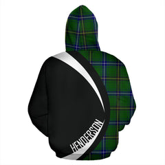 Henderson (Mackendrick) Modern Tartan Crest Zipper Hoodie - Circle Style