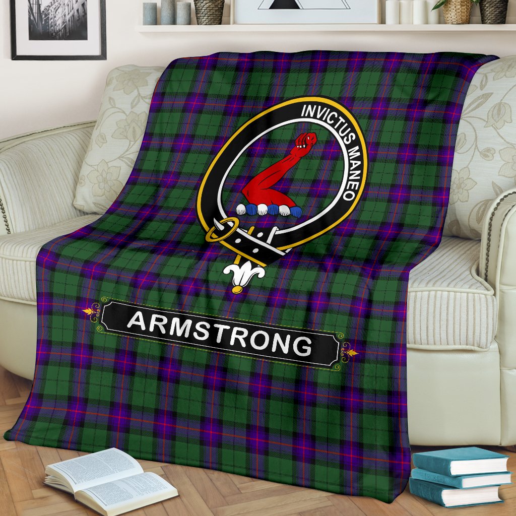 Armstrong Tartan Crest Blanket - 3 Sizes