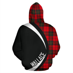 Wallace Weathered Tartan Crest Hoodie - Circle Style