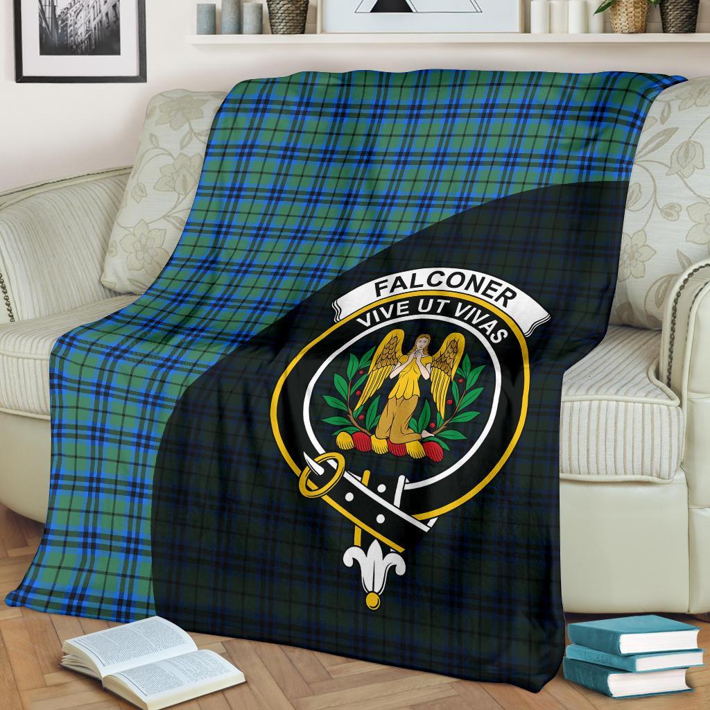 Falconer Tartan Crest Blanket Wave Style