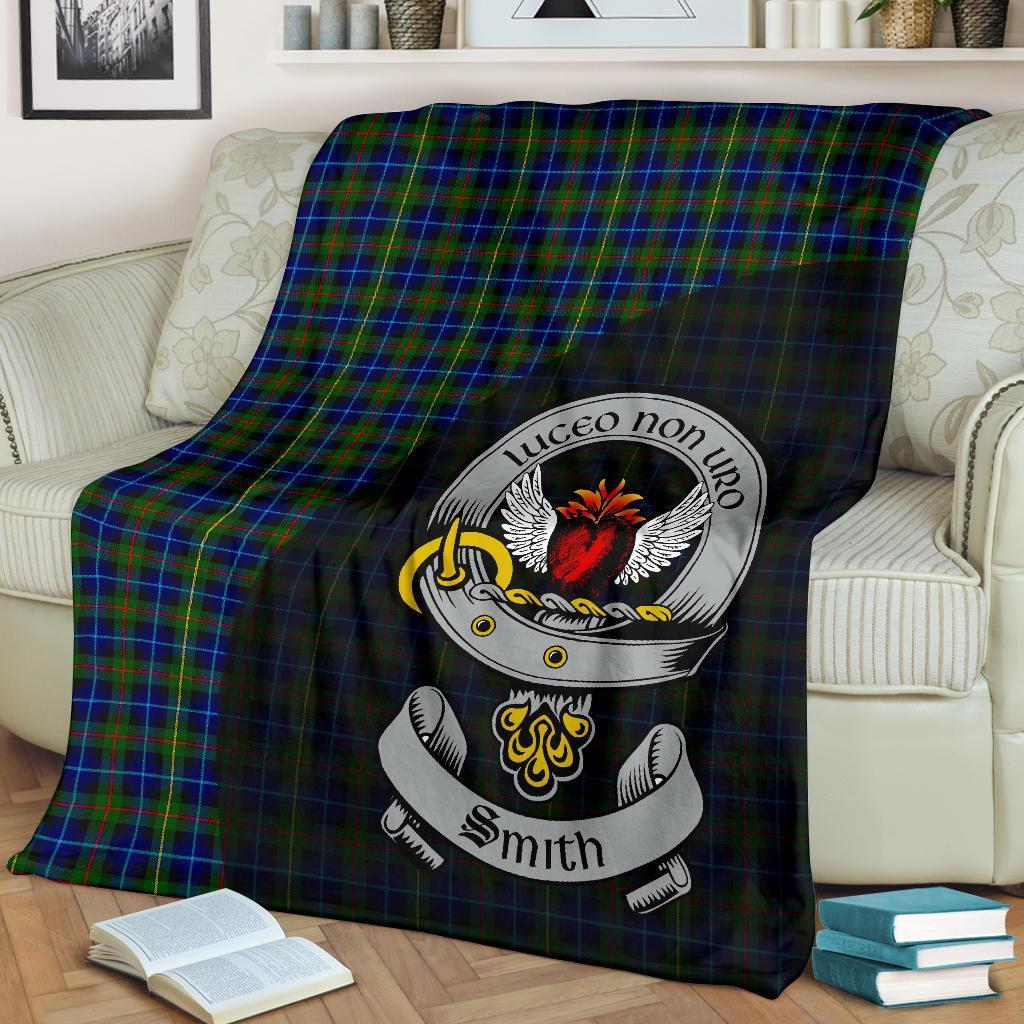 Smith Modern Tartan Crest Blanket Wave Style