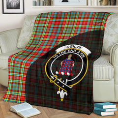 Ogilvie Tartan Crest Blanket Wave Style