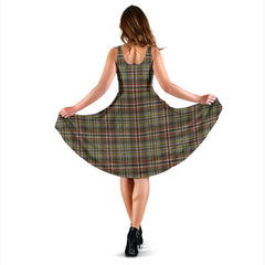 Scott Green Weathered Tartan Midi Dress