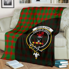 Middleton Modern Tartan Crest Blanket Wave Style