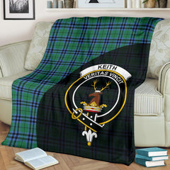 Keith Ancient Tartan Crest Blanket Wave Style