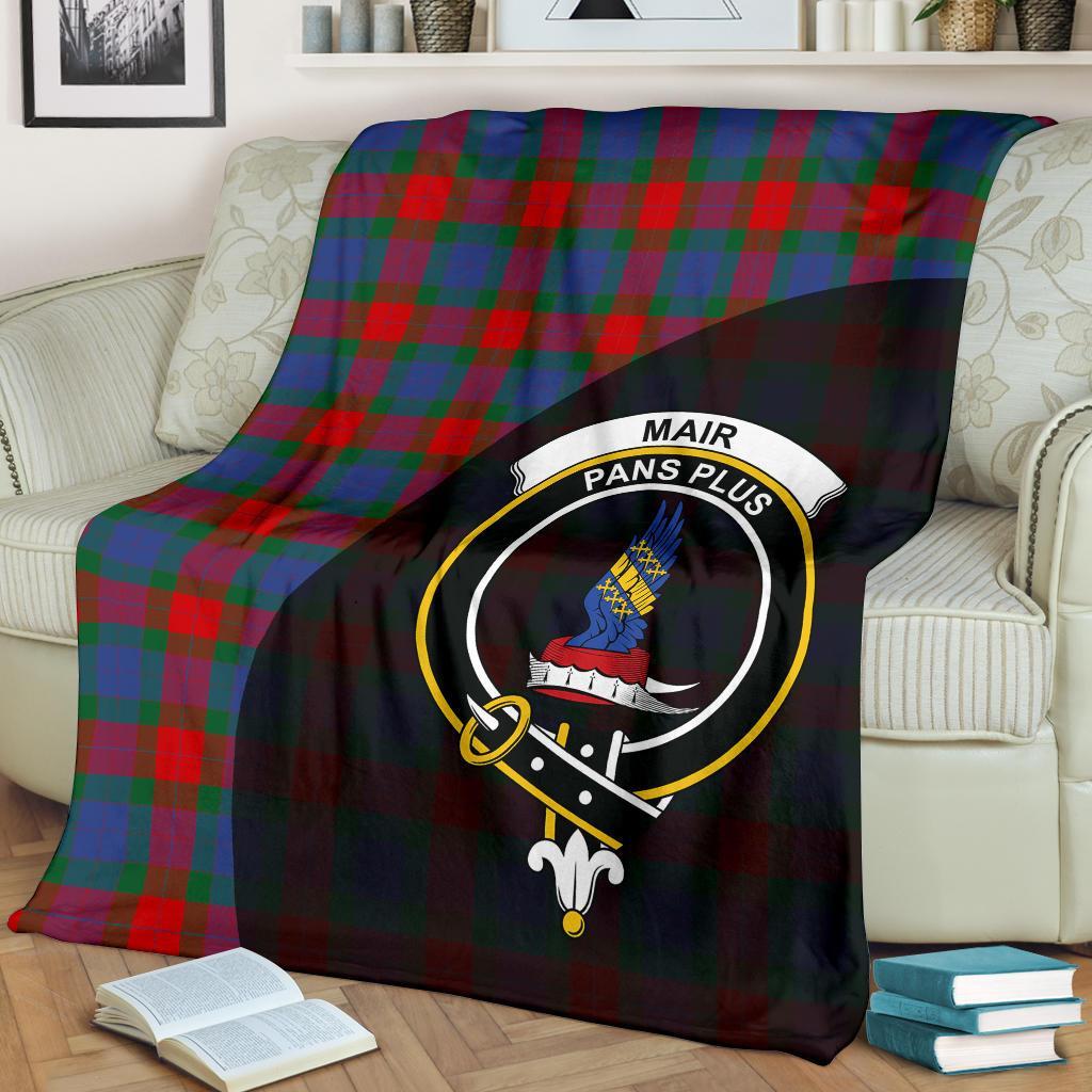 Mar Tartan Crest Blanket Wave Style