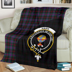 Nairn Tartan Crest Blanket Wave Style