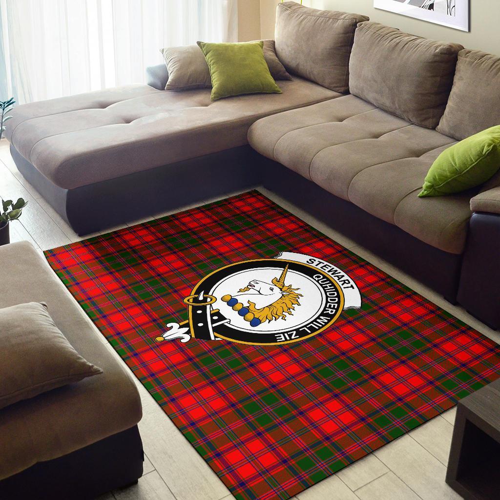 Stewart (Of Appin) Tartan Crest Area Rug