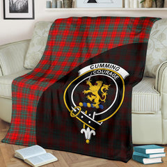 Cumming Modern Tartan Crest Blanket Wave Style