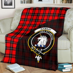 Ramsay Modern Tartan Crest Blanket Wave Style