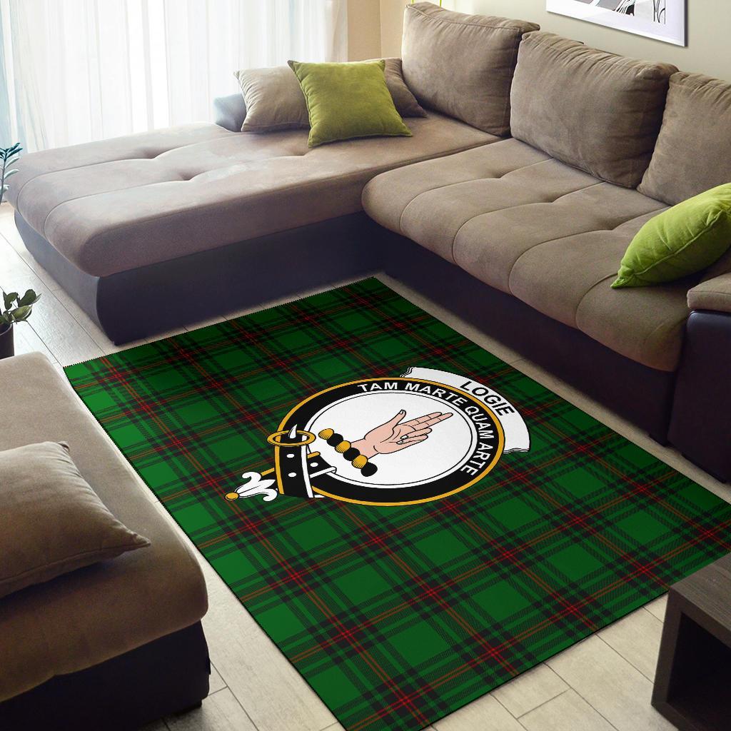 Logie Tartan Crest Area Rug