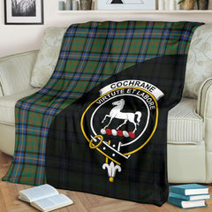 Cochrane Ancient Tartan Crest Blanket Wave Style