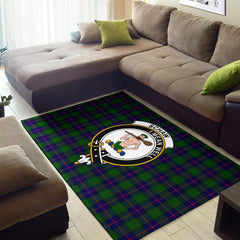 Shaw (Or Schaw) Of Sauchie Tartan Crest Area Rug